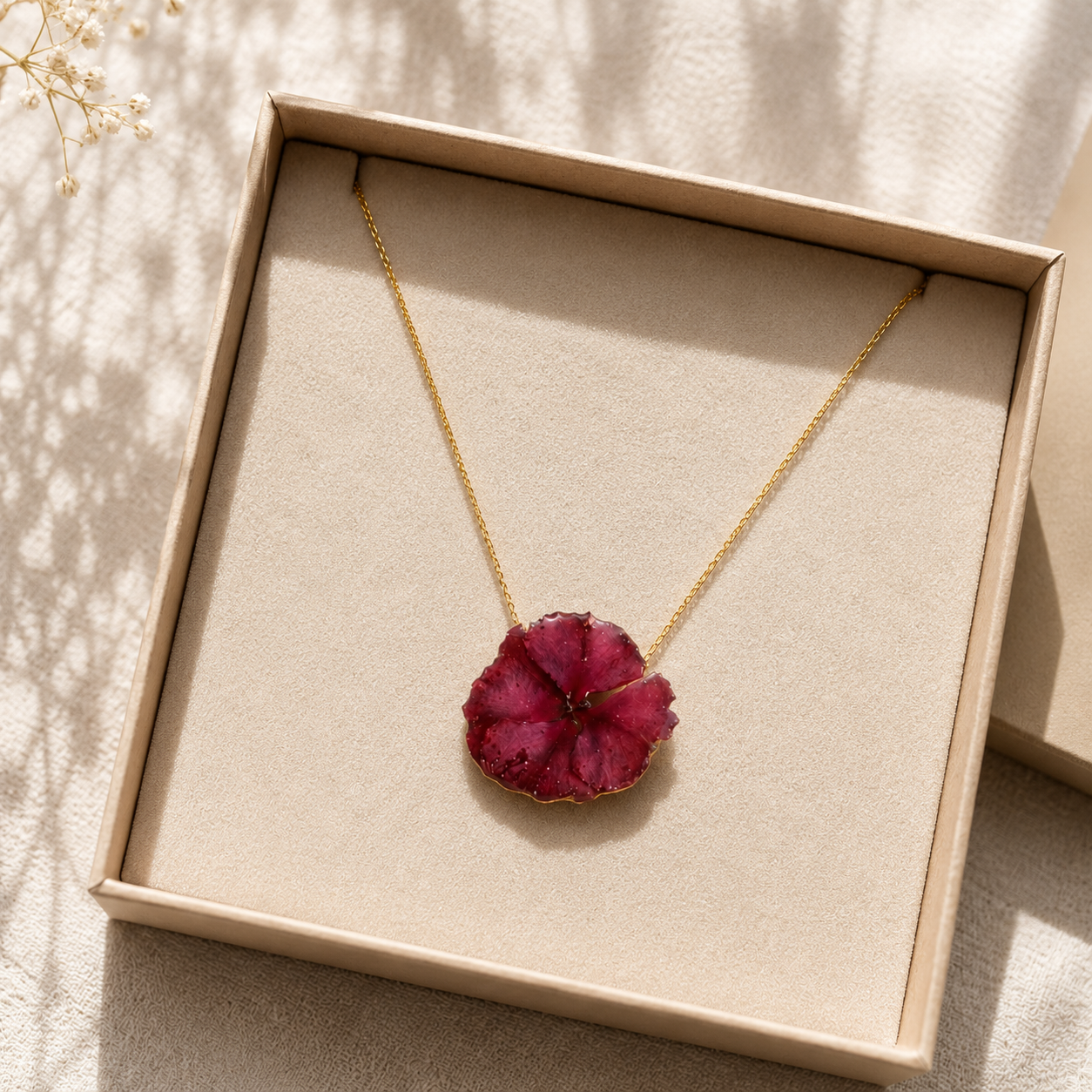 Colgante Flor Eterna · Fucsia Salvaje