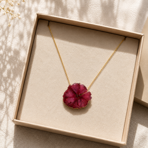 Colgante Flor Eterna · Fucsia Salvaje