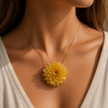 Colgante Flor Eterna · Ámbar
