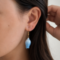 Pendientes Azucena - Flor natural