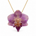 Collar Amatista · Orquídea preservada