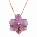Collar Malva Intenso · Orquídea preservada