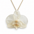 Collar Marfil Puro · Orquídea preservada