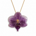Collar Violeta Profunda · Orquídea preservada