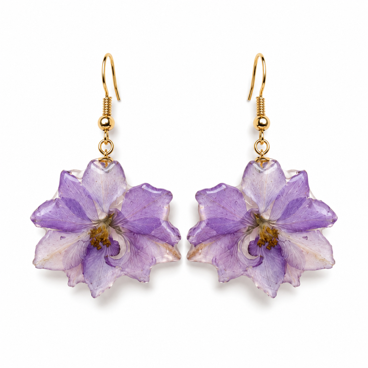 Pendientes Lucía - Flor natural