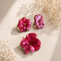 Anillo Flor Eterna · Granate