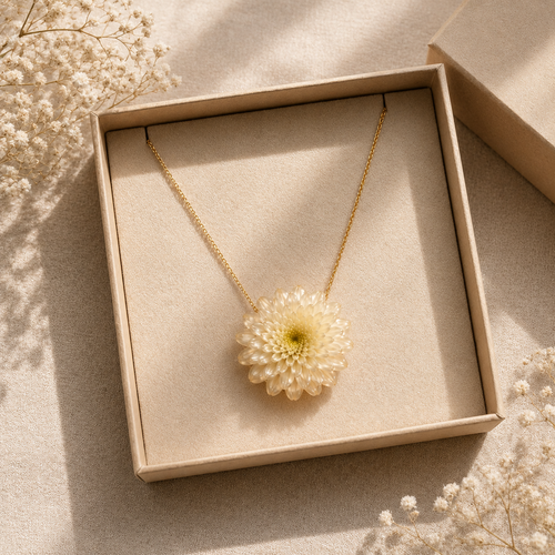 Colgante Flor Eterna · Nácar
