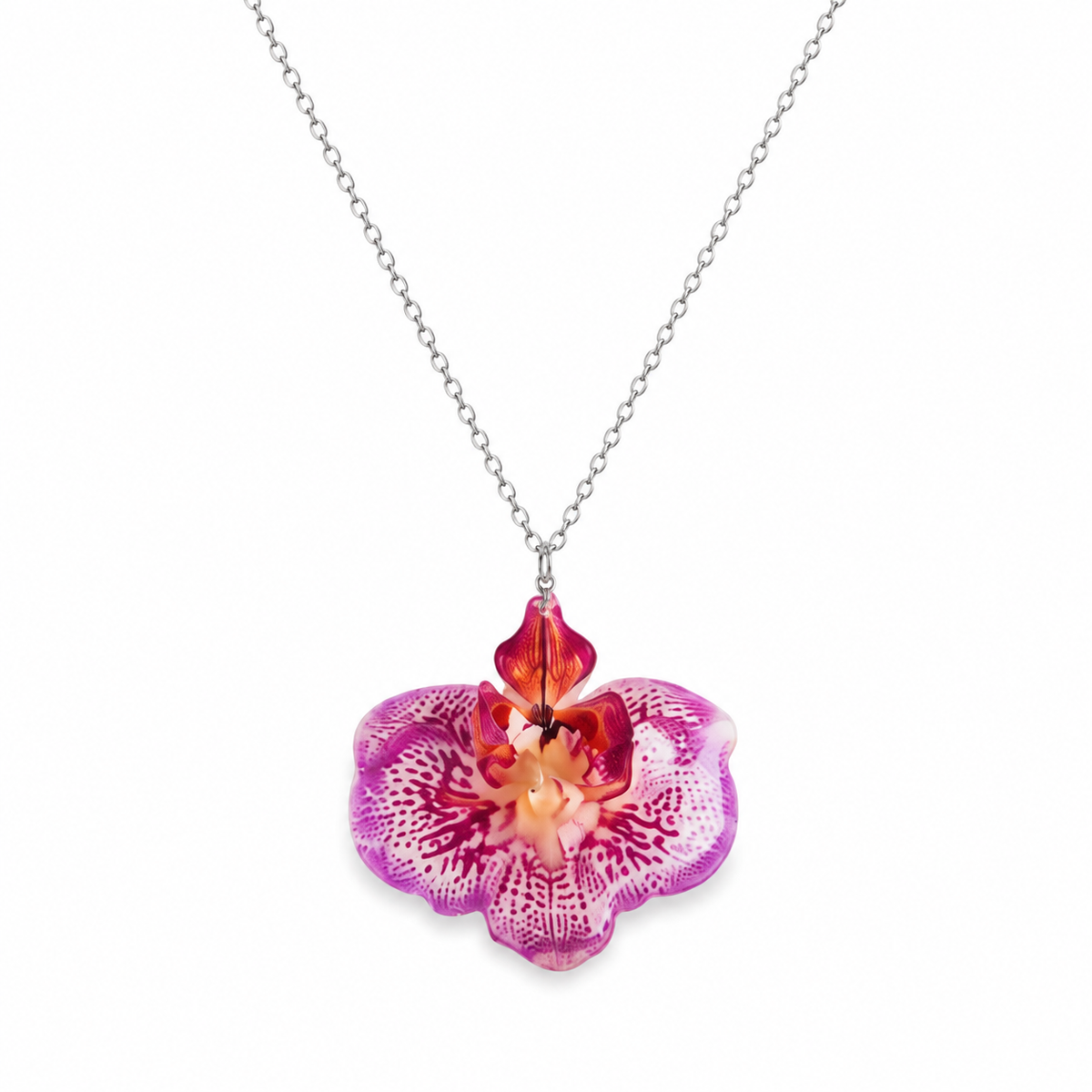 Collar Iris - Orquídea preservada