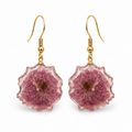 Pendientes Lila - Flor natural