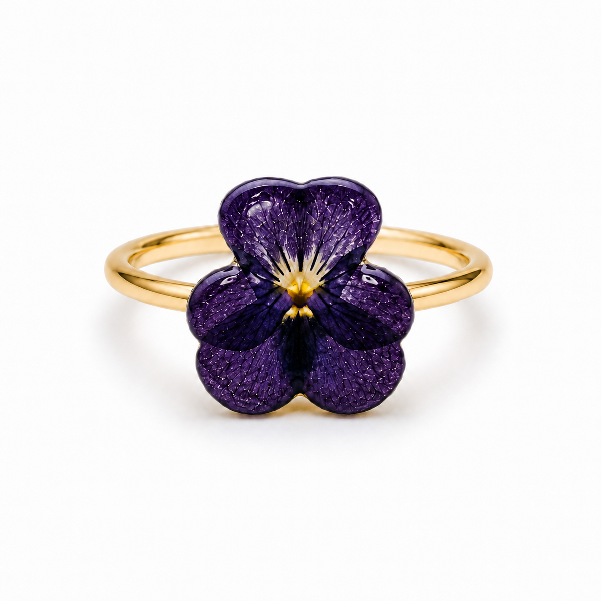 Anillo Viola - Flor natural
