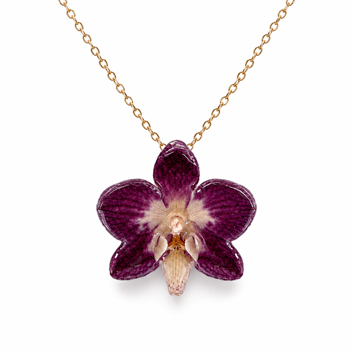 Collar Leyla - Orquídea preservada