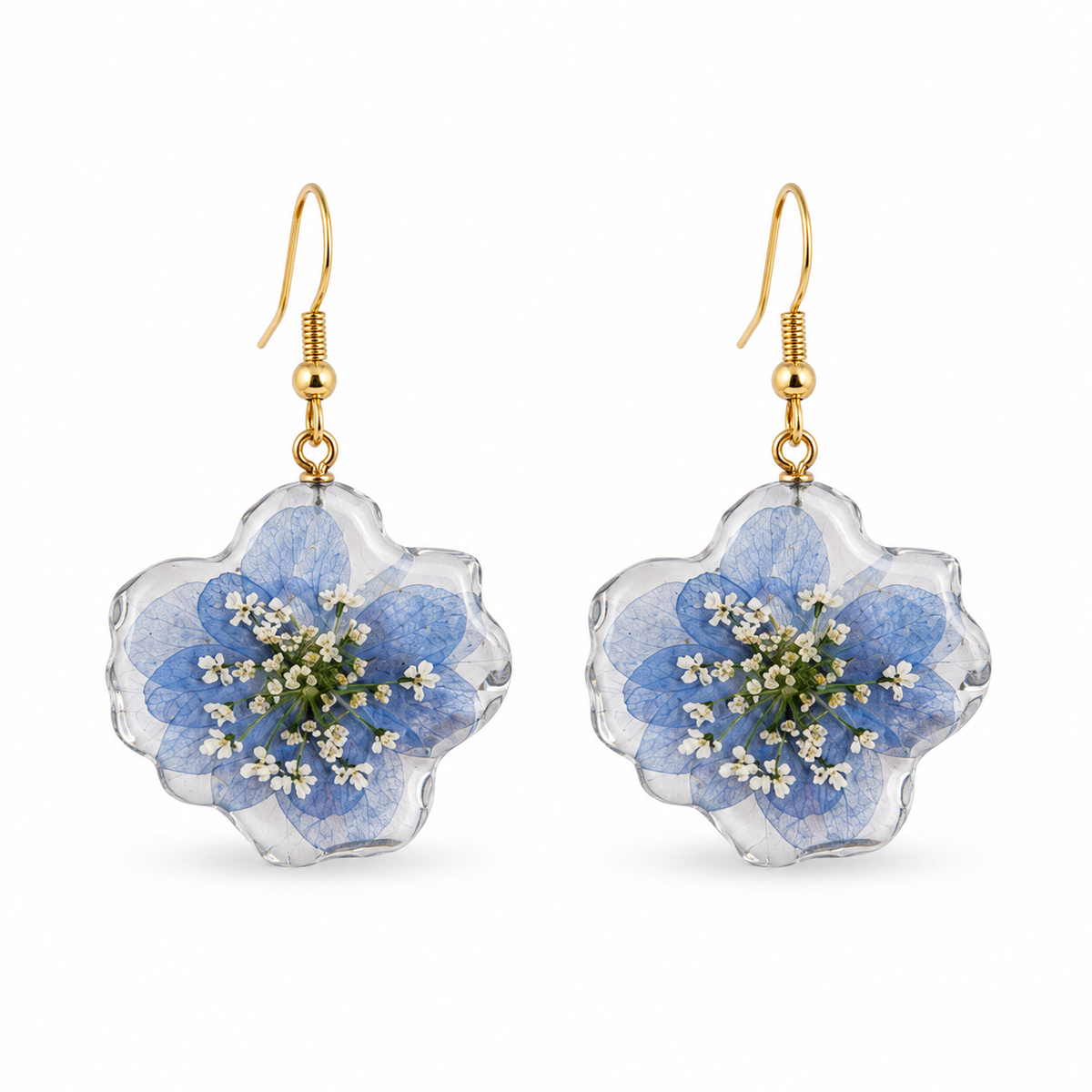 Pendientes Rocío - Flor natural