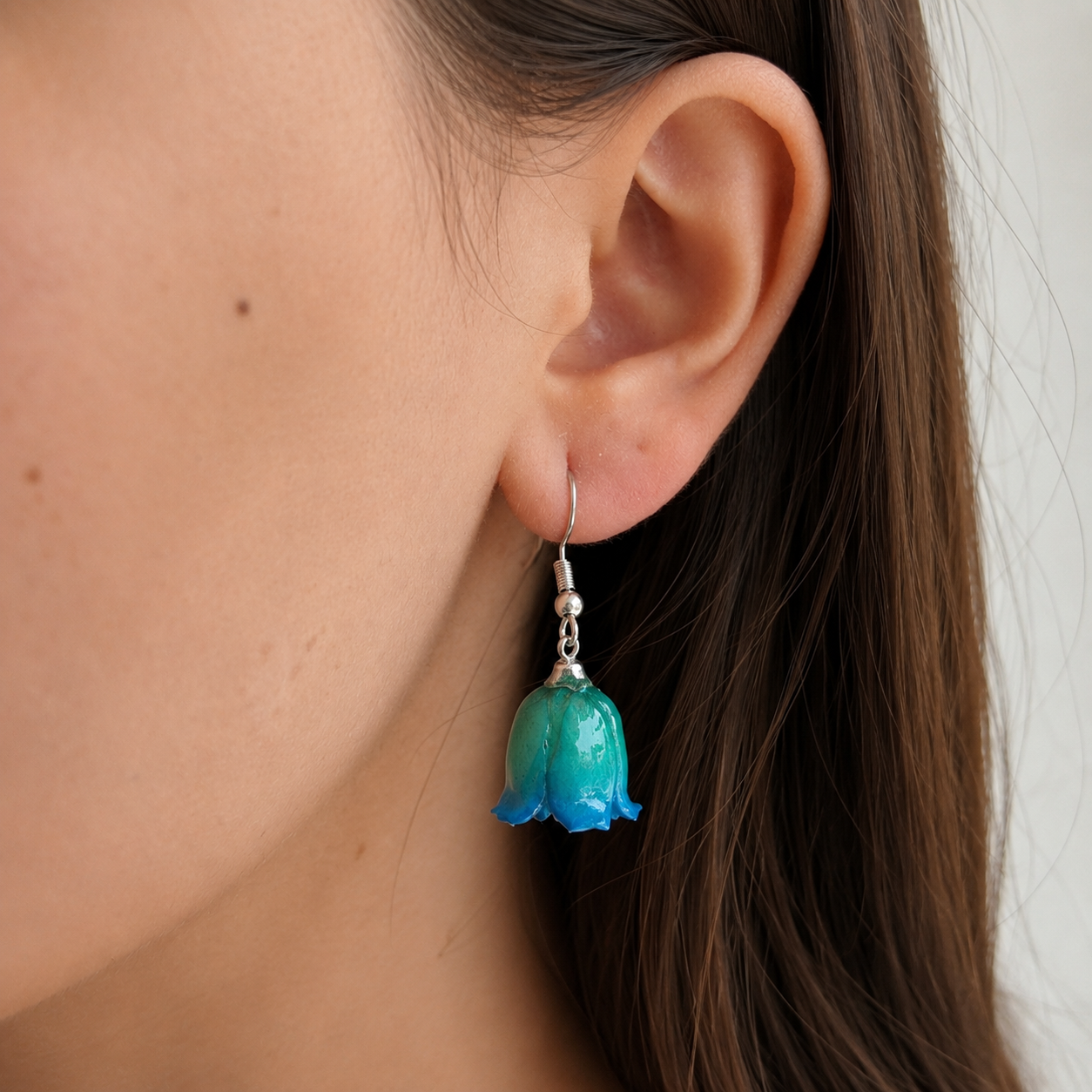 Pendientes Rosetta - Flor natural