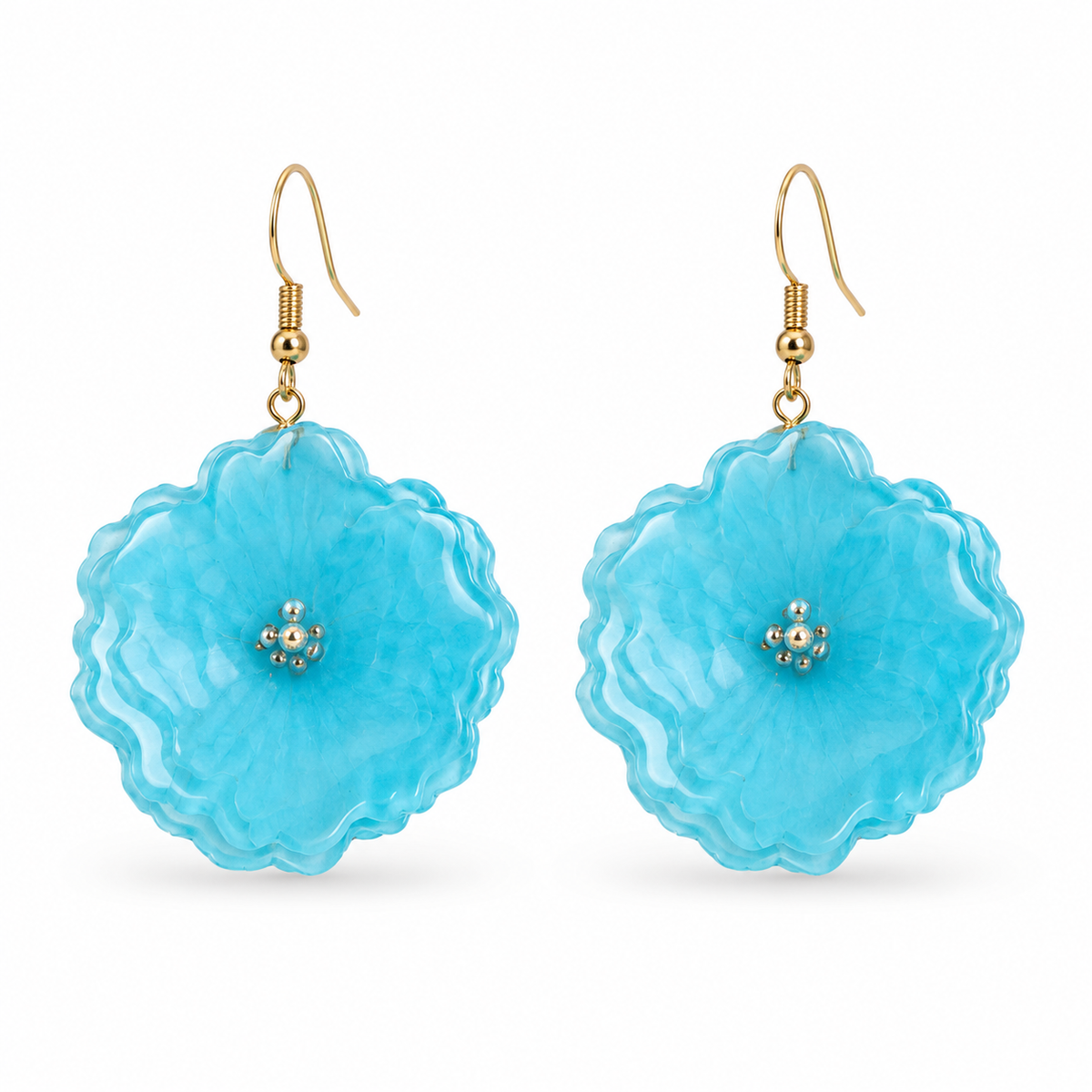 Pendientes Carmen - Flor natural