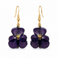 Pendientes Viola - Flor natural